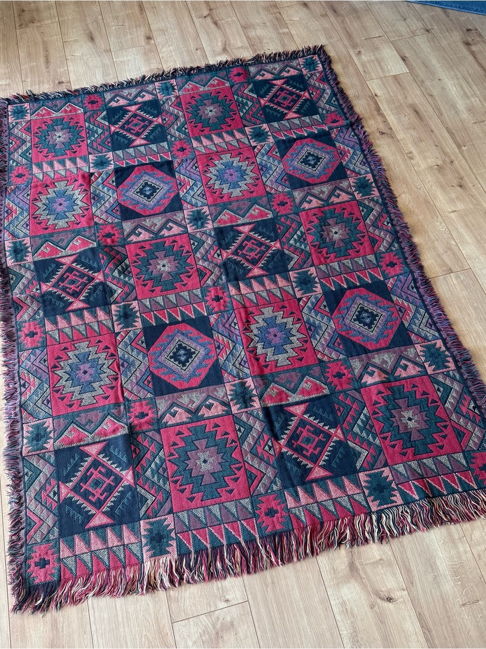 Vintage Goodwin Weavers throw blanket